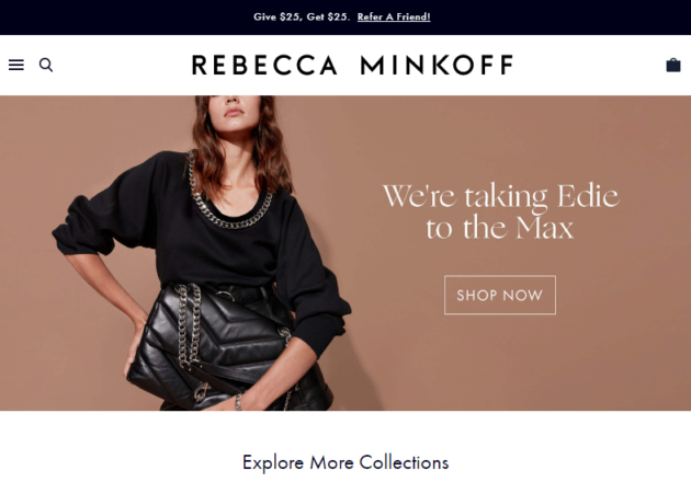 Designer Handbags | Designer Clothing & Accessories | Rebecca Minkoffキャプチャー