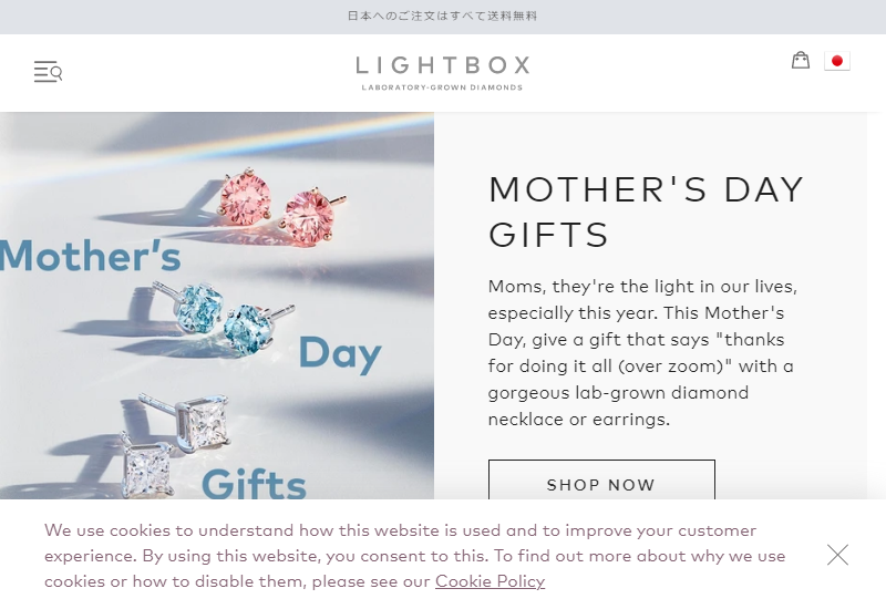 Lightbox LabGrown Diamond Jewelry. Free shipping on all orders