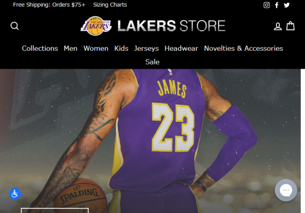 Lakers Store | Los Angeles Lakers Gear & Apparelキャプチャー